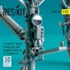 RESKIT RSU32-0087 F-14 (A,B,D) TOMCAT LANDING GEARS WITH WEIGHTED WHEELS SET FOR TRUMPETER KIT (3D PRINTED) 1/32